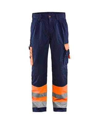 PANTALONI SIMILARTIGIANO HIGH VIS CLASSE 1 BLU/ARANCIO