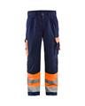 PANTALONI SIMILARTIGIANO HIGH VIS CLASSE 1 BLU/ARANCIO